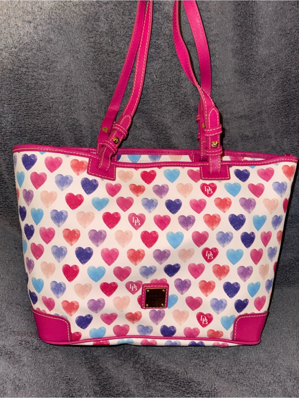 Dooney & Bourke Small Leisure Shopper Heart-Print Tote